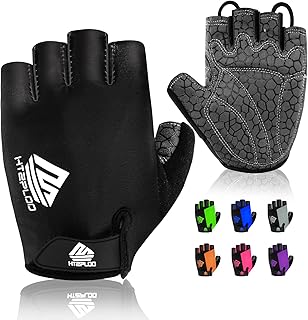 Bike Gloves for Men Women with Anti-Slip Shock-Absorbing Pad, Light Weight Half-Finger Cycling Gloves product image