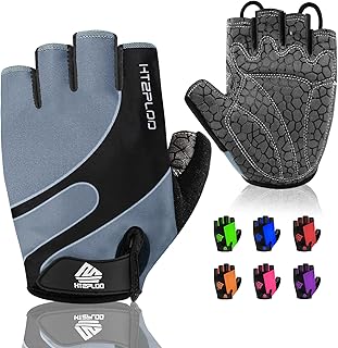 Bike Gloves for Men Women with Anti-Slip Shock-Absorbing Pad, Light Weight Half-Finger Cycling Gloves product image