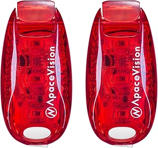 EverLightFX USB Rechargeable LED Safety Light (2 Pack) by Apace - Super Bright Bike Tail Light Works Brilliantly as Running Light for Joggers, Pets, Bicycle Strobe or Rear Clip On Lights product image