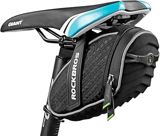 ROCKBROS Bike Seat Bag, Bicycle Saddle Bag Under Seat 3D Shell Cycling Seat Pack for Mountain Road Bikes Black product image