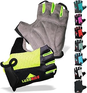 Bike Gloves for Men Cycling Biking Gloves Women - Padded Shock Absorbing Bicycle Riding, Anti-Slip Breahtable Half-Finger 's for Mountain Biker Ebike product image