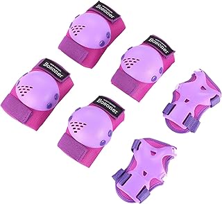 BOSONER Kids/Youth Knee Pads Elbow Pads Wrist Guards Set for 3-15 Years, Child Protective Gear Set for Roller Skates, Cycling, BMX Bike, Skateboard, Inline Skating, Scooter Riding Sports… product image