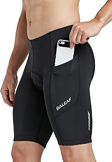 baleaf Men's Padded Bike Shorts Cycling Road Biking Riding Bicycle Cycle Wear Pockets UPF 50+ MTB Accessories Tights product image