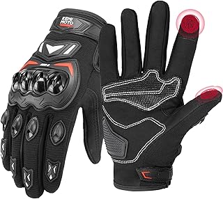 KEMIMOTO Motorcycle Gloves for Men, Touchscreen Cycling Gloves for Outdoor Sports On-Road Off-Road Mountain Motorcycle Motorcross Motorbike Dirt Bike Bicycle Racing ATV UTV product image
