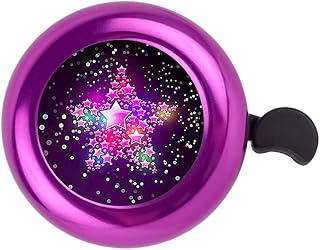 Kids Bike Bell, Aluminum Bicycle Bell for Kids Girls Toddlers Gifts, Cute Clear Sound Children's Bike Accessories Bell Ring, Adjustable Size Lovely Bike Horn Purple product image