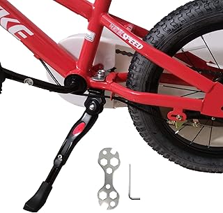 VECKUSON Kickstand for Kids Bike, Bicycle Kickstands Center Mount for 16 18 20 22 Inch Bicycles Adjustable Aluminum Alloy Kickstands for 16-18-20inch 18-20-22inch Mountain Bike product image