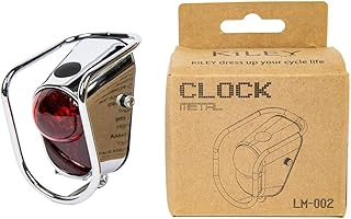 Bike LED Tail Light, Vintage Rear Light with Chrome Look - Classic Tour Bicycle Accessories (LM-002) product image