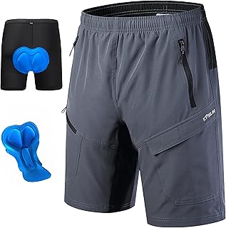 Men's Mountain Bike Shorts 3D Padded Baggy Bicycle Riding Cycling Shorts Quick Dry Lightweight Biking Shorts product image