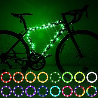 Waybelive 2 Pack LED Bike Wheel Light, Remote Control Bicycle Tire LED Light, Wheelchair Light, 16 Color Change by Yourself, Waterproof, Super Bright to Ride at Night, Good Gift for Kids(2 Tires) product image