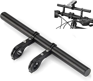 Bike Bicycle Double Handlebar Extender Extension,11.8"(30 cm) Aluminum alloy Super Long Bracket Accessories，For Bike Mounts,Extender Bars, Headlights,Light Lamp,Phone Mount,For 31.8mm/25.4mm caliber product image