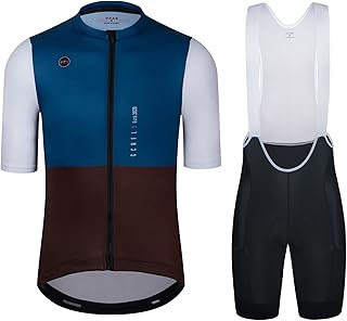 Men's Cycling Jersey Set Cycling Kit Bicycle Jersey Rear Zipper Pocket Bike Bib Shorts with Pockets Race Fit High Density Pad product image