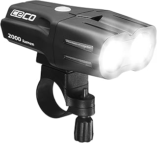 CECO USA 2000 Lumens Super Bright Bike Light Front, IP67 Waterproof, FL-1 Impact Resistant, USB Rechargeable, Battery Life, Great for Commuter Road Cyclist e-Bike Mountain Bikers, Dual Beam product image
