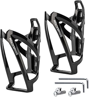 ROCKBROS Bike Water Bottle Holder Ultra-Light Bicycle Bottle Cages with Screws Tool, Universal Bike Cup Holder for Road MTB Mountain Bikes Cycling Accessories（2 Pack） product image
