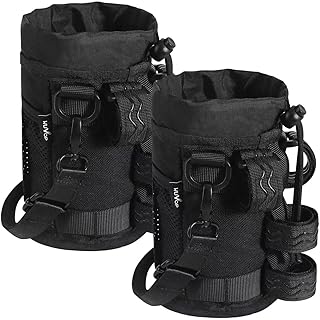 Bike Cup Holder, Water Bottle Holder for Bike Handlebar with Mesh Pockets, Universal Cycling Bicycle Water Bottle Drink Cup Cage for Cruiser, Scooter, Mountain Bikes, Road Bikes, Wheelchair product image