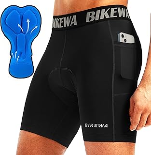 Men's 4D Padded Bike Shorts Cycling Underwear Biking Bicycle Padding Shorts for Men Side Pockets product image