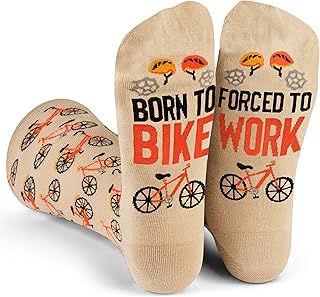 Lavley Bike Socks - Gifts for cyclists and mountain bikers - Fun holiday or birthday gift - Great stocking stuffer product image