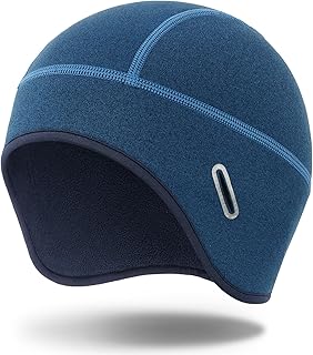 MELASA Winter Helmet Liner Skull Cap, Fleece Lined Warm Cycling Cap with Glasses Holes, Thermal Hat Beanie for Men Women product image