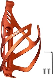Corki Cycles Bike Water Bottle Holder Aluminum Alloy, Universal Bike Water Bottle Cage for Road, Mountain and Gravel Bikes -1 Pack - Orange product image