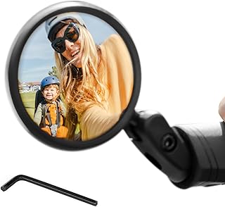 Aventon Handlebar Grip Bike Mirror, rear view mirror with a wide field of view, Easy to install and adjust bike mirror handlebar mount, Safe riding bike accessories product image