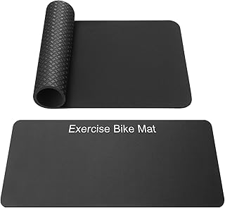 TOBWOLF 2PCS Non-Slip Mat Compatible with Peloton Bike, Concept 2 Rowing Machine, Exercise Bike Mat, Mat Protect Hardwood Floor Carpet for Home Gym, Workout Mat for Bike Trainer, Stationary Spin Bike product image
