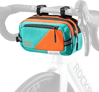 ROCKBROS Bike Handlebar Bag Large Capacity Bicycle Handle Bar Bag Quick Release Bike Front Bag Bike bag with Shoulder Strap Cycling Accessories for Men Women product image