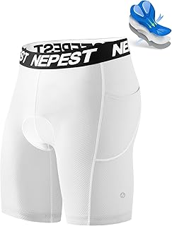 Nepest Cycling Underwear for Men Bike Shorts 4D Padded Biking Road Bicycle Biker MTB Liner Padding Shorts with Pockets product image