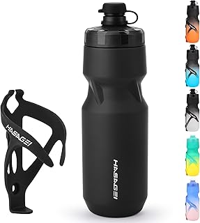 Bicycle Water Bottle Holder with 24 Oz Bottle, Durable Leak-Proof Non-Slip Design, Lightweight & Universal Fit for Mountain/Road Cycling Accessories product image