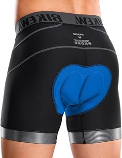 Bikewa Men's Cycling Underwear with Anti-Slip Leg Grips 4D Padded Bike Shorts MTB Liner for Bicycle Biking Riding product image