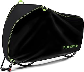 Puroma Bike Cover for 1/2/3 Bikes, 210D Waterproof Outdoor Storage Bicycle Covers Rain Sun UV Dust Wind Proof with Lock Hole for Mountain Road Electric Bike product image
