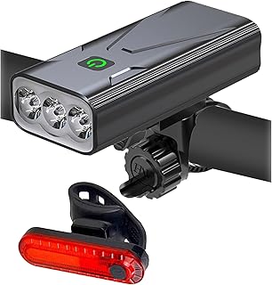 Bike Lights for Night Riding USB Bike Light Set, Bicycle Front Headlight and Back Taillight, 3/5 Light Modes,for Road Cycling product image