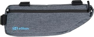 SpeedSleev AMP eSleev Frame Bag for Road, Gravel & Mountain Bikes – 3.0L Lightweight Cycling Frame Storage Bag with YKK Zipper & Reflective Trim – Bicycle Accessories - Gray product image