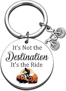Cycling Bicycle Gifts For Men Mountain Bike Riders Inspirational Keychain For Cyclist Riding Gifts For Biker product image