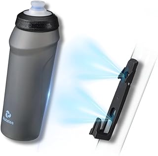 Rotates Cycling Magnetic Water Bottle with Bike Mount, 24oz 720ml, Leak-Proof, Washable Removable Push-Pull Cap, Cage-Free, Silicone Valve Strong Flow, Perfect for Outdoors, Cycling, MTB & Sports product image