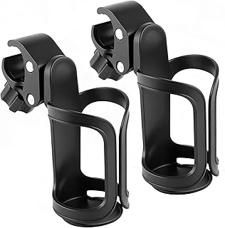 Pack of 2 Adjustable Bike Water Bottle Holder Mountain Bike Accessories for Men | Lightweight Mountain Bikes Water Bottle Cage & Cup Holder Bicycle Accessories | MTB Cup Grip for Riding - Black product image