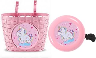 Kids Bike Basket and Bell Set with Fun Graphics, Perfect for Kids Bikes, Scooters, Tricycles. product image