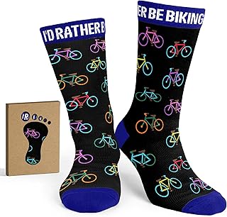 Cycling Socks - Gifts for Cyclists, Mountain Bike Accessories, Bike Socks and Funny Biker Gifts for Men product image