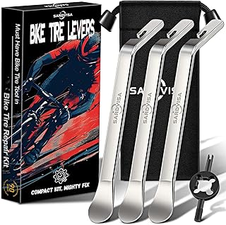 SARDVISA Bike Tire Levers| Ultra Strong Tire Levers & Stainless Steel Tire Spoons, Bike Tire Removal Tool for Road or Mountain Bike Tires, Must Have Bike Tire Tool in Bike Tire Repair Kit product image