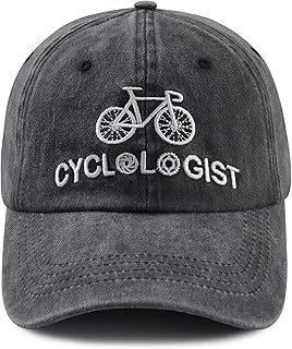 Cyclist Hat for Men Women, Classic Adjustable Cotton Cycologist Embroidered Baseball Cap product image