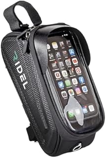 Ridel Bike Phone Holder Bag with Sensitive Touch - Upto 6.8" Waterproof Front Frame Phone Holder for Bike - Bike Bag with 3 Adjustable Straps & Headphone Hole product image