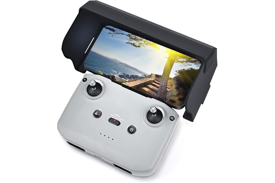 STARTRC Sun Hood Sunshade for DJI NEO 2/Mini 5 Pro/Mini 3/Mini 4K/Mini 4 Pro/Avata 2/Flip/Mavic 4/Air 3s Classic RC-N3/N2 Controller Accessories for 4.4-7.1inch Smartphone Screen product image