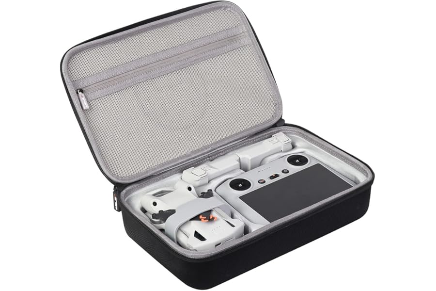 JSVER Carrying Case for DJI Mini 3 Pro/Mini 3 - Hard Shell Travel Storage Case With RC/RC-N1 Remote Controller and Accessories product image