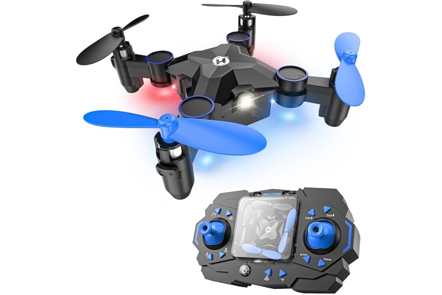 Holy Stone HS190 Foldable Mini Drone for Kids Beginners, RC Nano Quadcopter with Altitude Hold, 3D Flips, High Speeds Rotation, Headless Mode, Throw to Go, One Key Return, Great Gift Toys for Boys and Girls, Blue product image