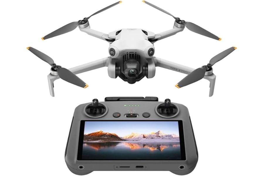 DJI Mini 4 Pro (DJI RC 2), Drones with Camera for Adults 4K, Under 0.549 lbs/249 g, 34 Mins Flight Time, 20km Max Video Transmission Distance, Omnidirectional Vision Sensing, Mini Drone for Beginners product image
