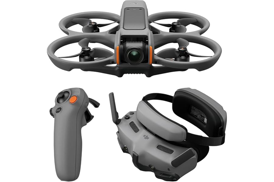 DJI Avata 2 Fly More Combo (1 Battery), FPV Drones with Camera for Adults 4K, Immersive Experience, Built-in Propeller Guard, Easy Flip/Roll, FAA Remote ID Compliant, POV Content Drone, Black product image
