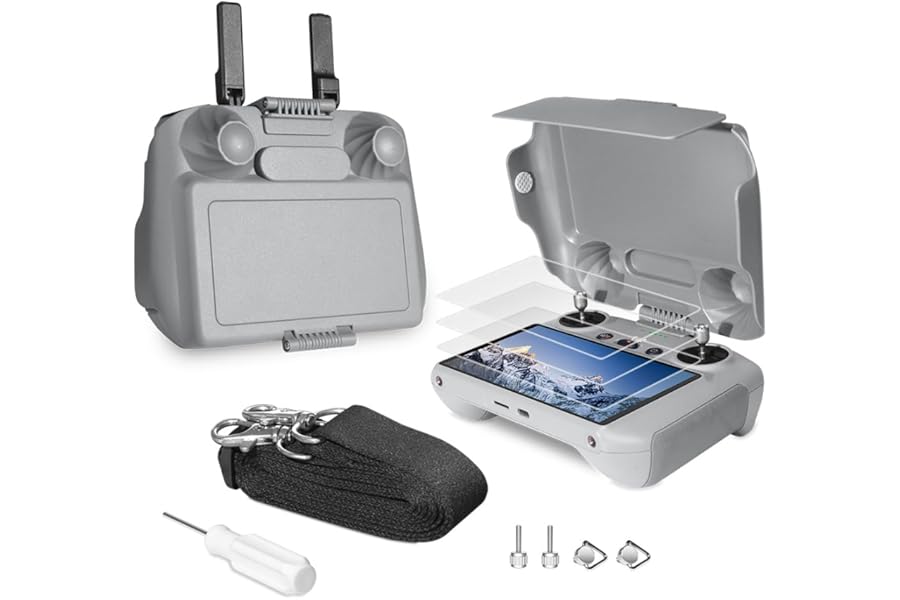 Arzroic RC 2 Protective Sun Hood Kit with Screen Protector & Neck Lanyard for DJI Mini 5 Pro/Mini 4 Pro/Mavic 4 Pro/Flip/Air 3S/Air 3 Accessories product image