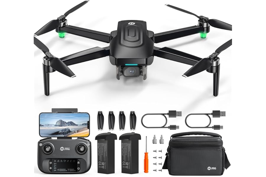 Holy Stone HS175G GPS Drone With 4K EIS Camera For Adults, 249g Foldable RC Quadcopter With Auto Return, Follow Me, 60 Mins Flight Time, Battery Fast Charge, Headless Mode, Upgraded HS175D product image