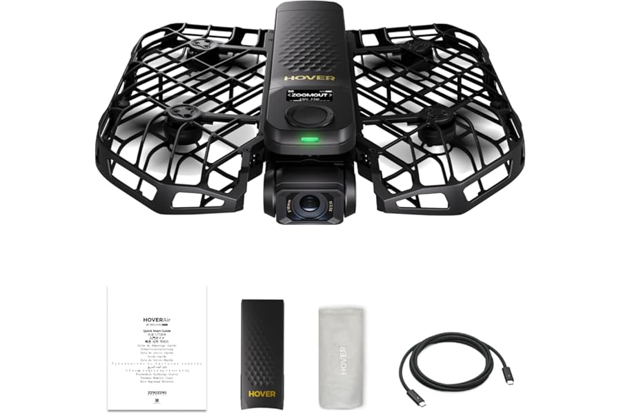 HOVERAir X1 PROMAX 8K Action Flying Camera, Foldable Drone with Camera with 42 KM/H Follow Speed, 10+ Fully Automatic Flight Modes, Fly Anywhere with OmniTerrain, SmoothCapture 2.0(Standard) product image