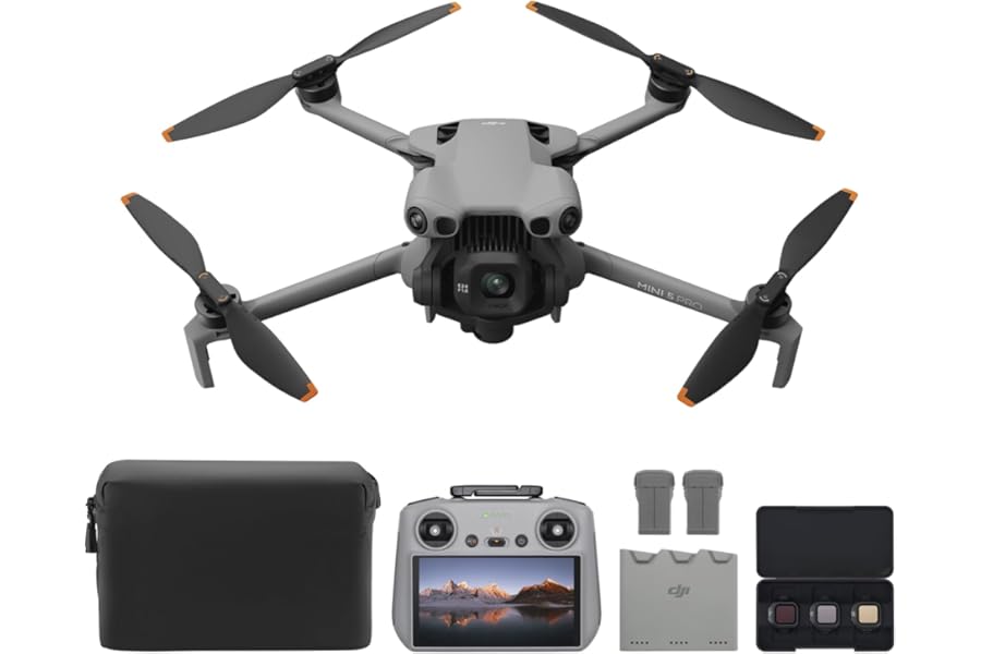 DJI Mini 5 Pro Fly More Combo with DJI RC 2, Drone with Camera, 1-Inch CMOS, 4K Drone for Beginners with Omnidirectional Obstacle Sensing, ActiveTrack 360°, 225° Gimbal Rotation, 3 Batteries product image