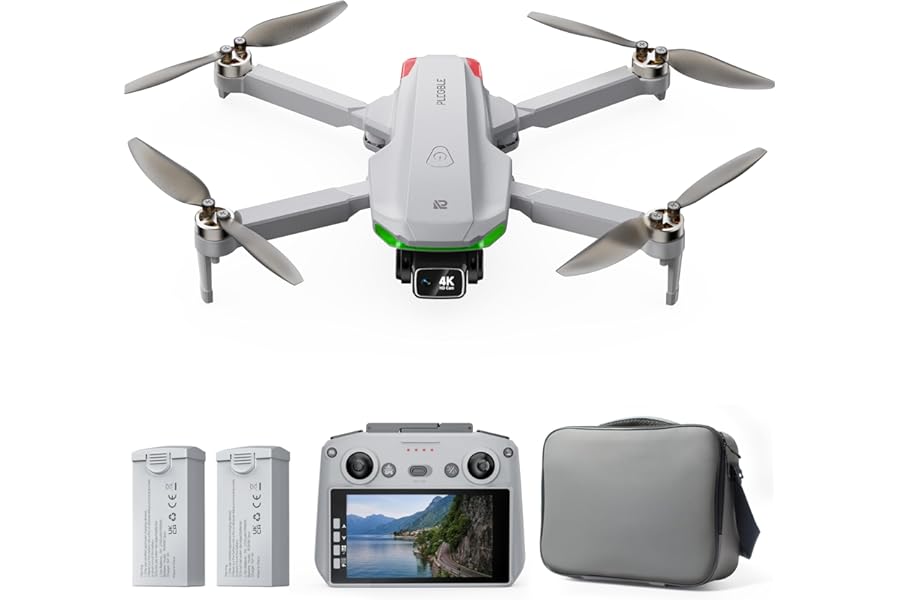 Drone with EIS 4K Camera for Adults, GPS Drone with 5.0" Screen on Controller, 70 Mins Flight, Long Range Transmission, AI Track&Orbit Mode, Follow Me, Auto Return, Lightweight and Foldable RC Drones for Beginner Toy Gifts, Under 249g product image