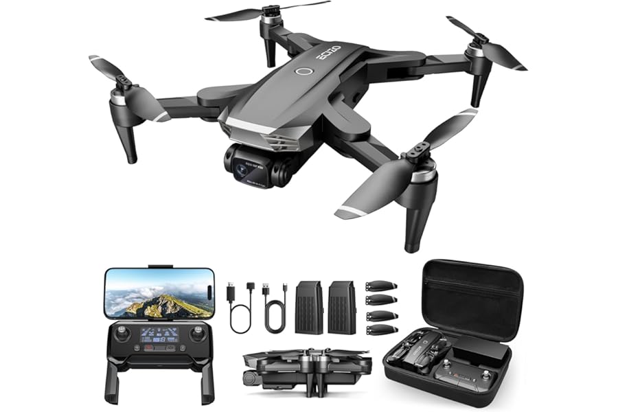 LAKSAKI GPS Drone with Camera for Adults 4K, Auto Return Home, Brushless Motor, Follow Me, 5G FPV Transmission, Smart RC Quadcopter Drones for Beginners Kids, Long Flight and Distance, Under 250G product image